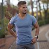 Men's Solid V-Neck T-Shirt