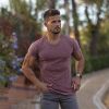 Men's Solid V-Neck T-Shirt