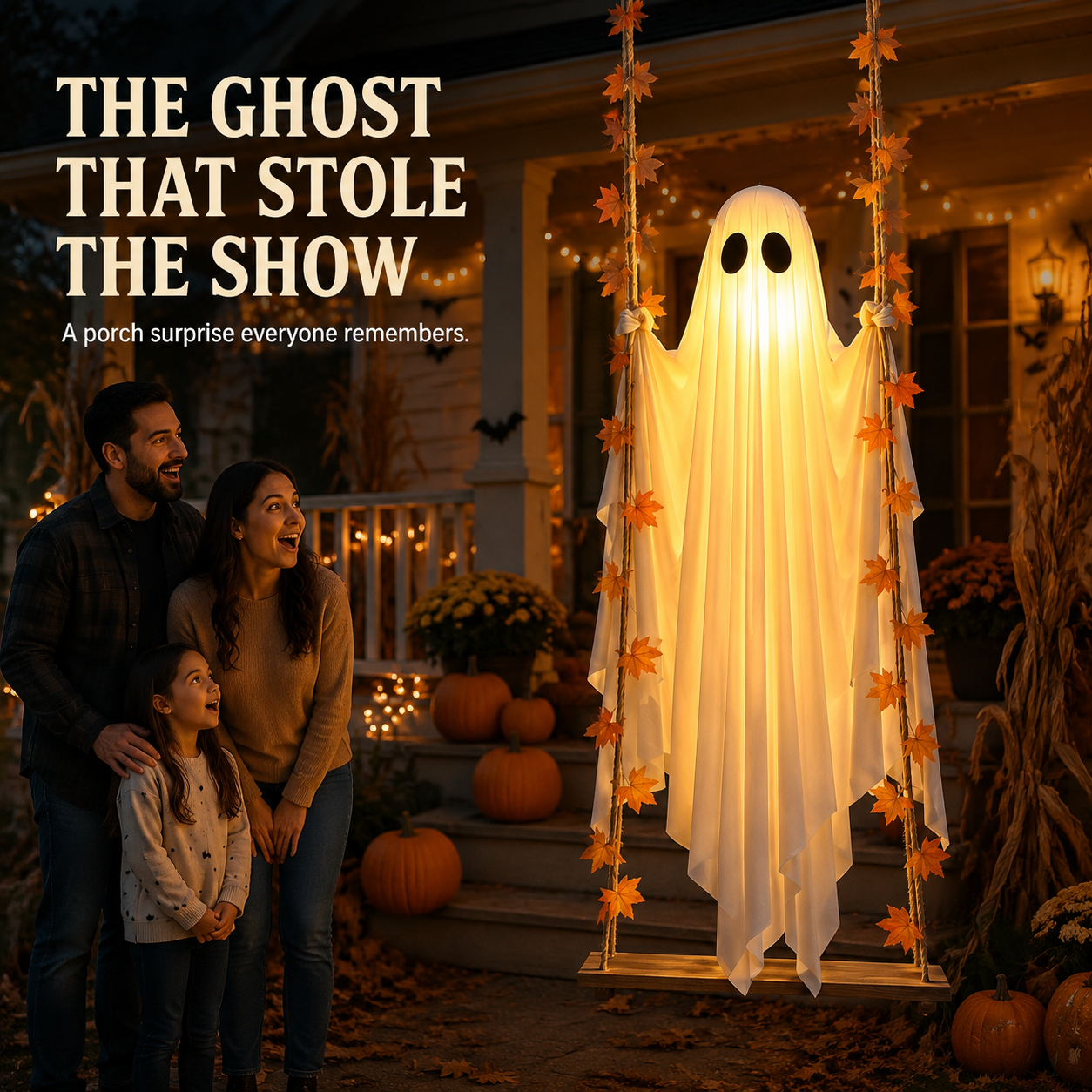 Halloween Hanging Swing Ghost