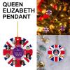 Queen Elizabeth Wooden pendant