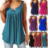 Comfy Loose Button Sleeveless Tank Top For Women (buy 2 free shipping)