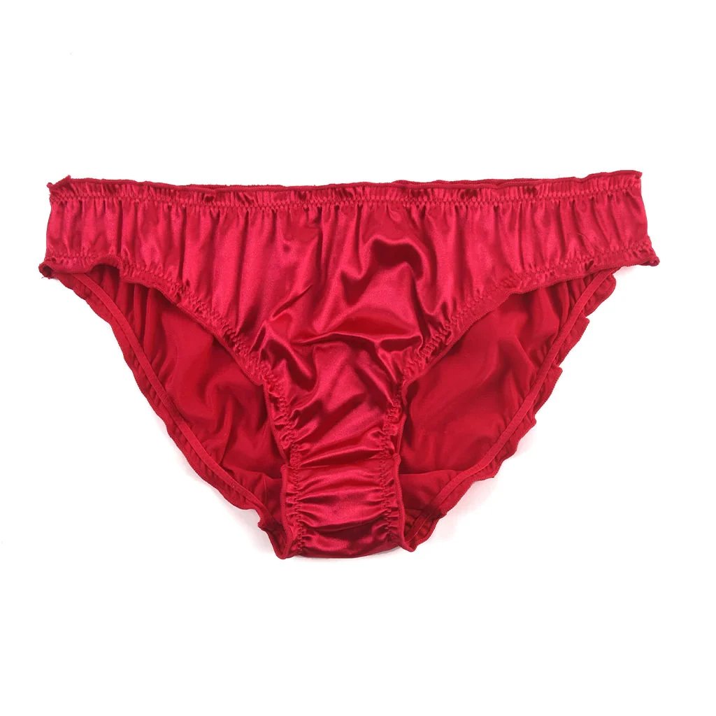 4 Pack Womens Satin Panties New Color- Low Rise Bikini