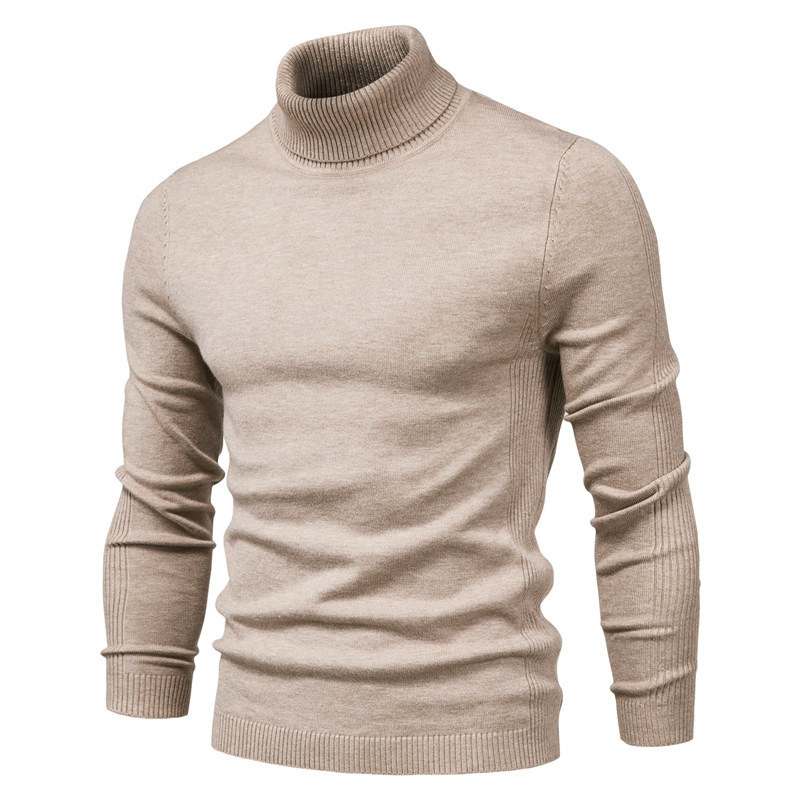 Turtleneck Pullover Men's Clothing Casual Sweater