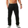 Men's Beach Pants Casual Trousers Straight-leg Sweatpants Sporty Outdoor Sports Yoga Cotton Daily Holiday Pants Drawstring Elastic Waist Lightweight Solid Color Gray Khaki Black L Summer Spring