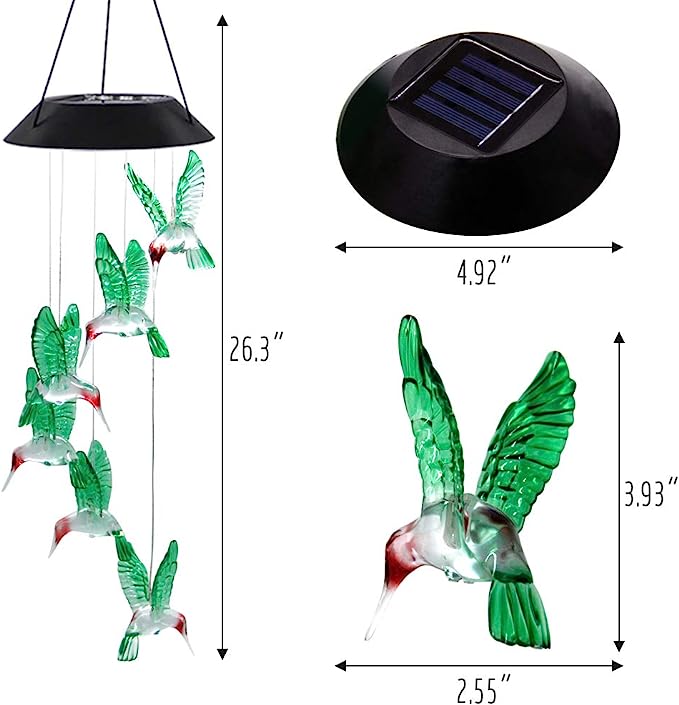 🔥Mother's Day Early Sale-[SAVE 50% OFF]--Solar-Powered Dangling Hummingbird Lights--BUY 2 GET FREE SHIPPING!!!