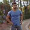 Men's Solid V-Neck T-Shirt