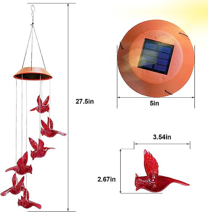 🔥Mother's Day Early Sale-[SAVE 50% OFF]--Solar-Powered Dangling Hummingbird Lights--BUY 2 GET FREE SHIPPING!!!