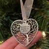 Tree of life decoration in silver tone