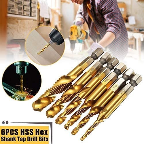 🎁 (Father's Day Gift) 50% OFF 3 in 1 HSS Hex Shank Tap Drill Bit Set, Buy 2 Get Free Shipping