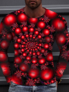 Men's 3D Abstract Print Long Sleeve